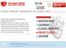 Tablet Screenshot of heartcentertraining.com